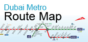 Dubai+metro+green+line+map