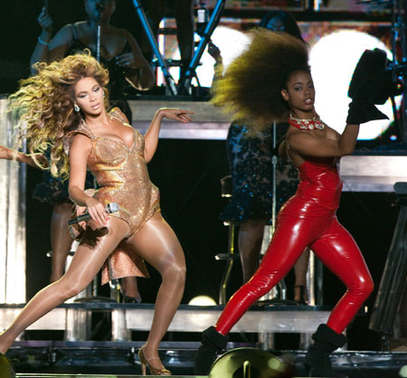 Beyonce performs at the opening night of Yasalam’s after race concerts.