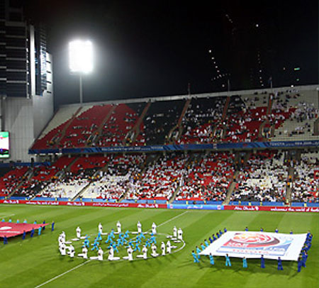 Zayed Stadium hosted the Opening Ceremony and first game of the FIFA Club World Cup
