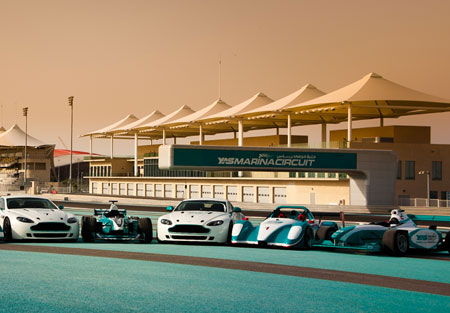 Racing Cars at new YAS Racing School, Abu Dhabi 