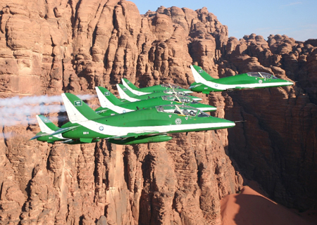 Royal Saudi Air Force Aerobatic Team back to thrill the crowds at the 2011 Al Ain Aerobatic Show 