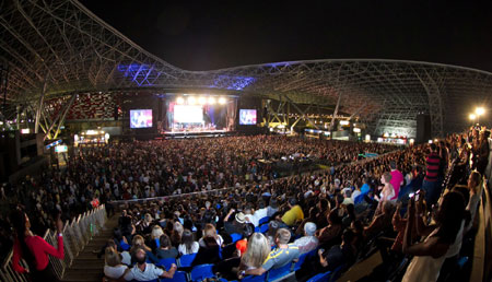 Janet Jackson performs at Yas Island