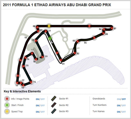 Formula One Track in Abu Dhabi