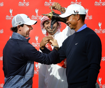 Tiger and Rory at HSBC Abu Dhabi Golf Championship