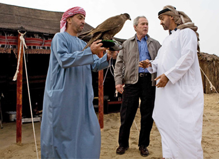 President Bush with Abu Dhabi