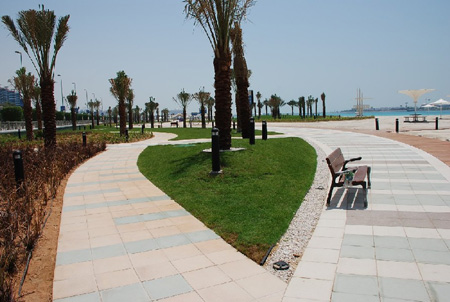 New Abu Dhabi Beach at the corniche
