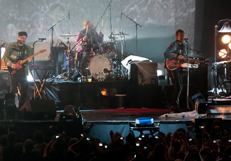 Coldplay played at the Emirates Palace