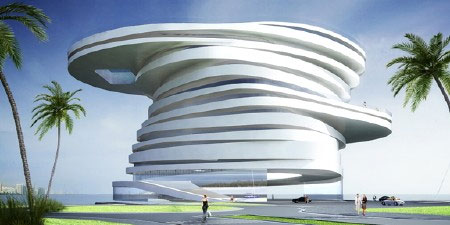Proposed Helix Hotel in Abu Dhabi