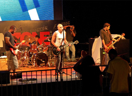 Popular home grown UAE rock band, Juliana Down brought to the city by Mubadala.
