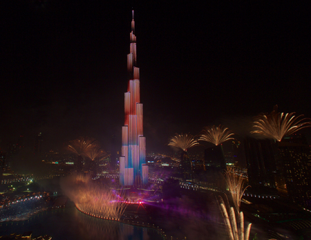 2015 Celebrations in Downtown Dubai
