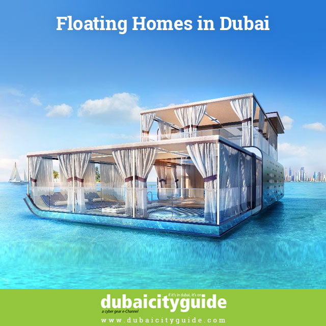 Floating homes in Dubai