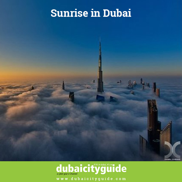 Sunrise in Dubai 