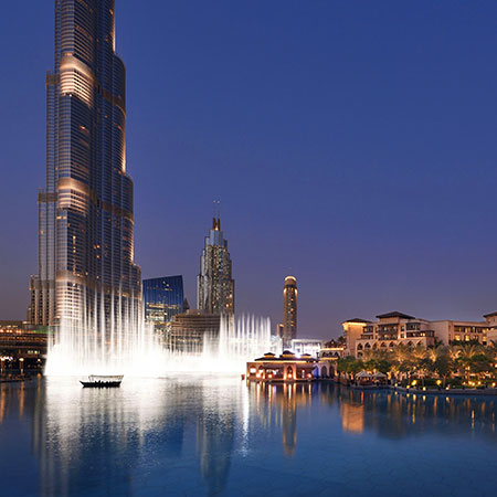 Palace Downtown with The Dubai Fountain and Burj Khalifa