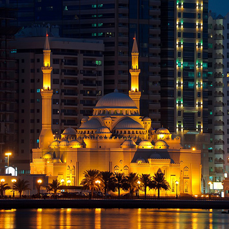 Mosque in the city of Sharjah
