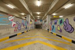Brand Dubai implements art project in the parking lots of Emaar Boulevard