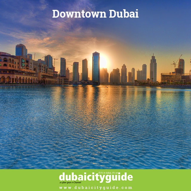 Sunset , Down Town Dubai